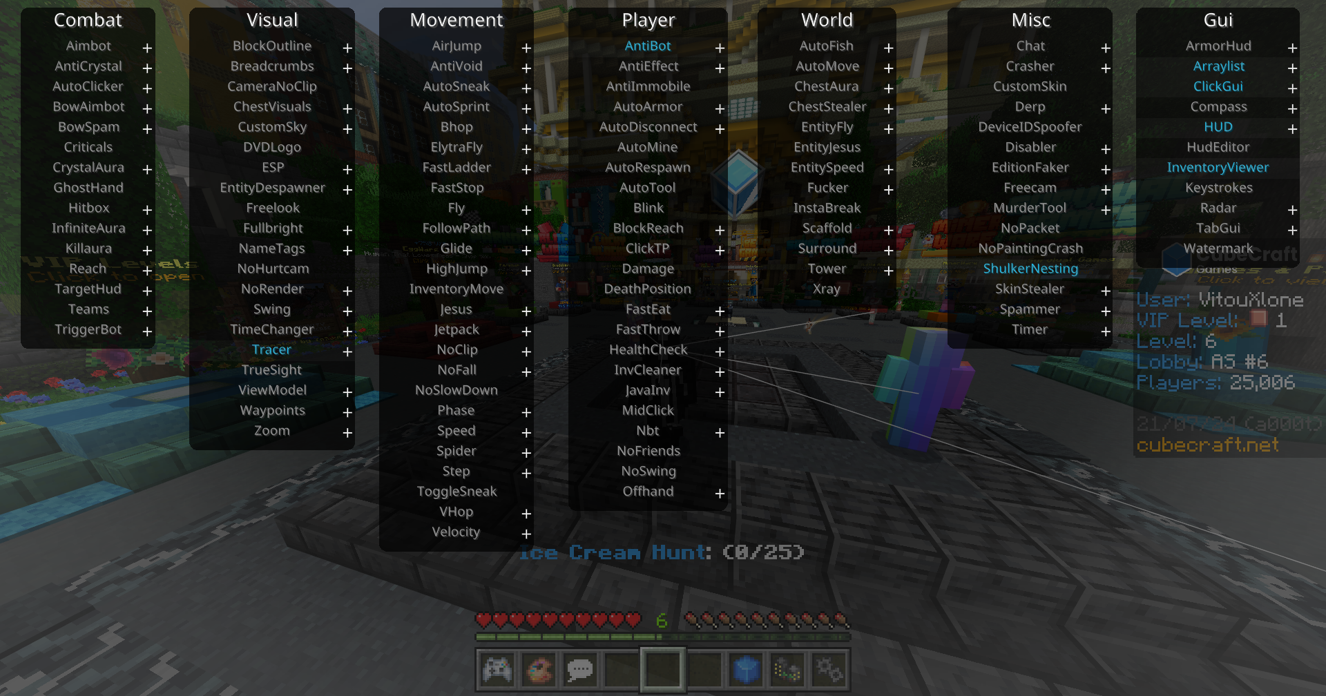Horion Client UI
